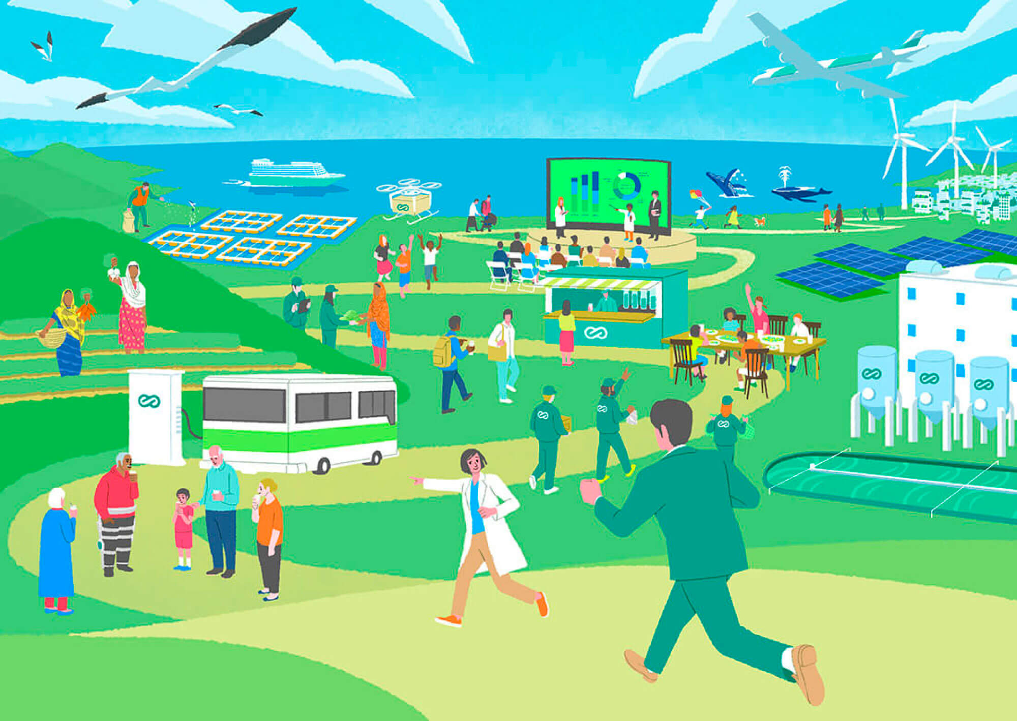 ユーグレナ 20th Anniversaryのイラスト