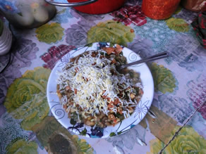 写真-2：ヤスミン君が作ったフスカ