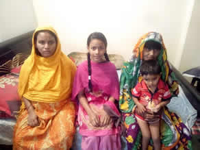 写真-6:お母さん、ショマちゃん、弟