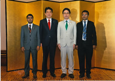 拡大首脳会合~ハシナ首相主催晩餐会~安倍総理懇談会